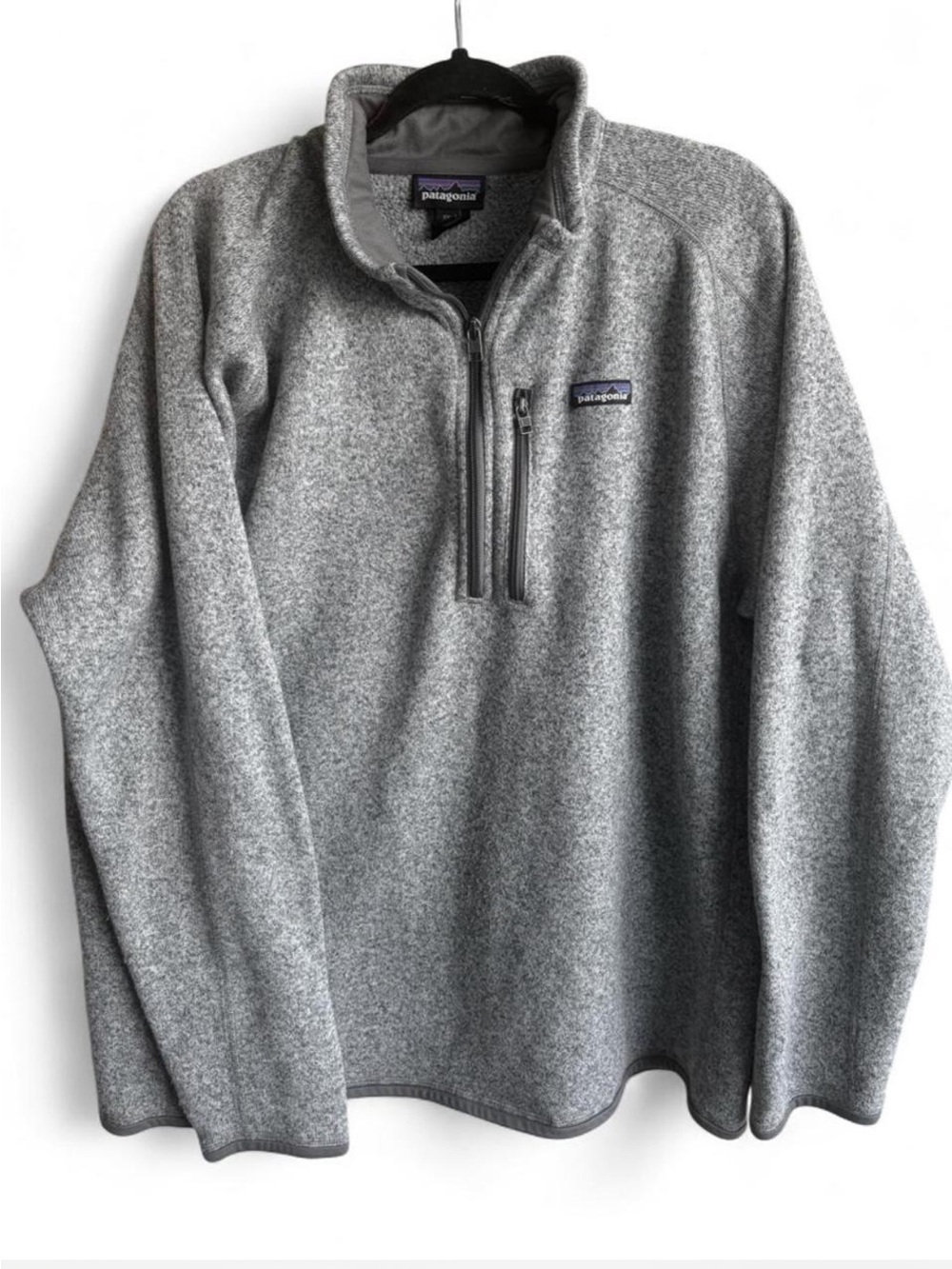Patagonia Gray Quarter-Zip Fleece Pullover